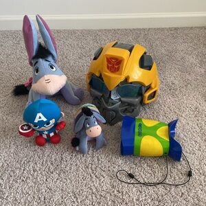 Disney Eeyore Captain America Geosfari Jr Kidnoculars Bumble Bee Kid Toy Bundle